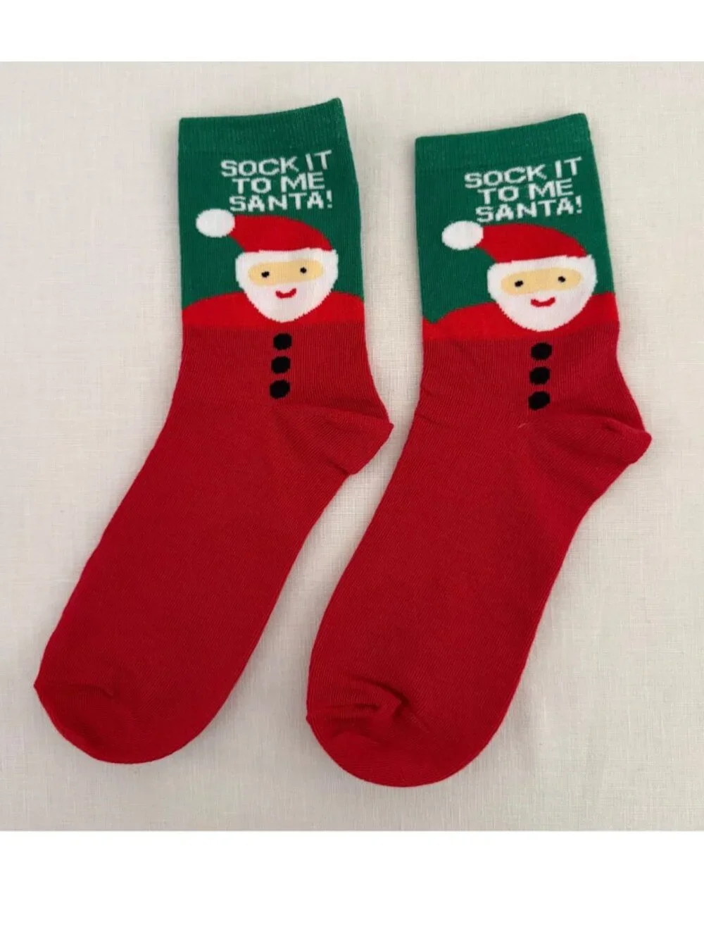 5 Pair Christmas Santa Socks Womens One Size Holiday Gift Set Celebrate
